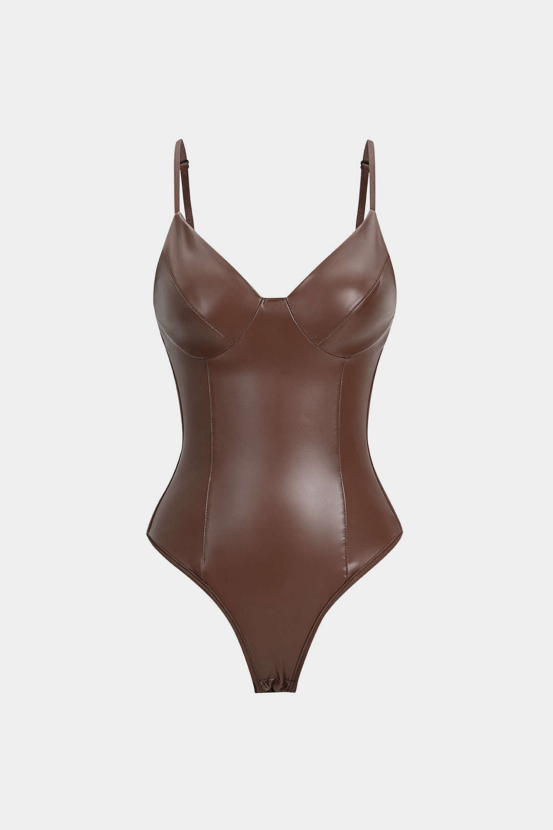 Tělo bez rukávů z umělé kůže s patchworkovým designem