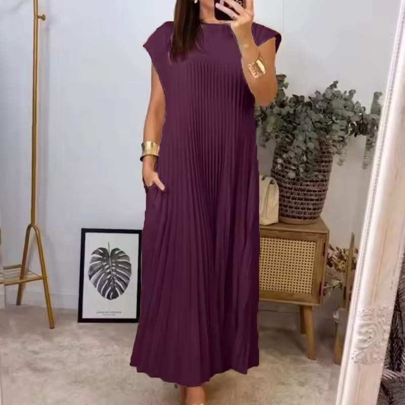 Tereza – Elegantní plisované šaty pro každodenní styl