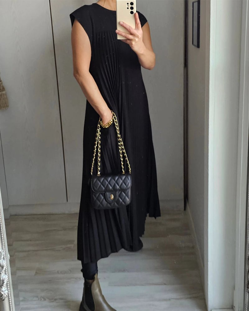Tereza – Elegantní plisované šaty pro každodenní styl
