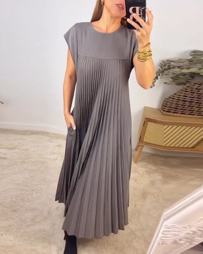 Tereza – Elegantní plisované šaty pro každodenní styl
