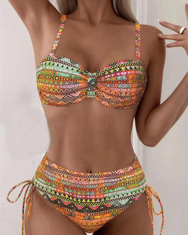 Jada | Sexy etnický print bikiny set
