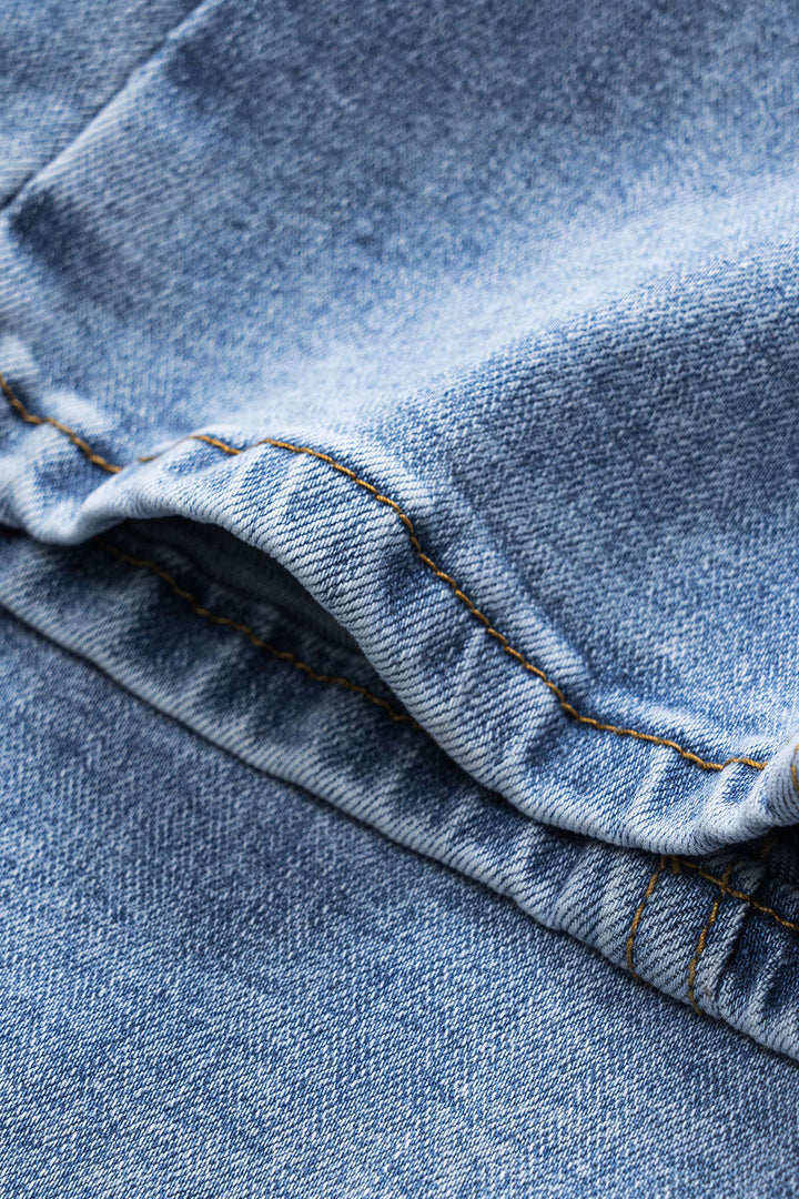 Džínové kalhoty Barril s knoflíkovou kapsou z denimu