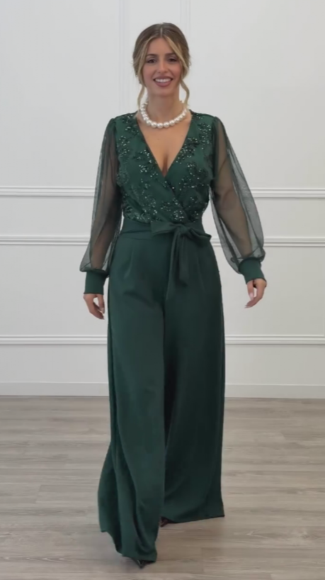 Tereza | Elegantní overal s jemnými detaily a splývavým střihem