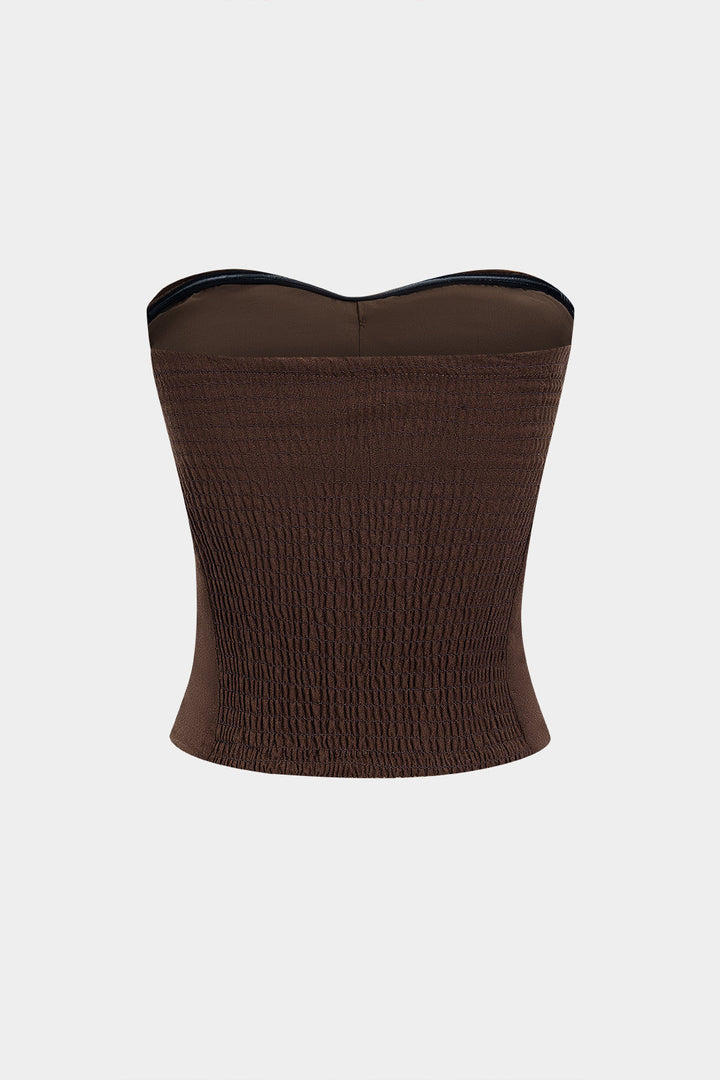 Pomačkaná lněná košile s knoflíky