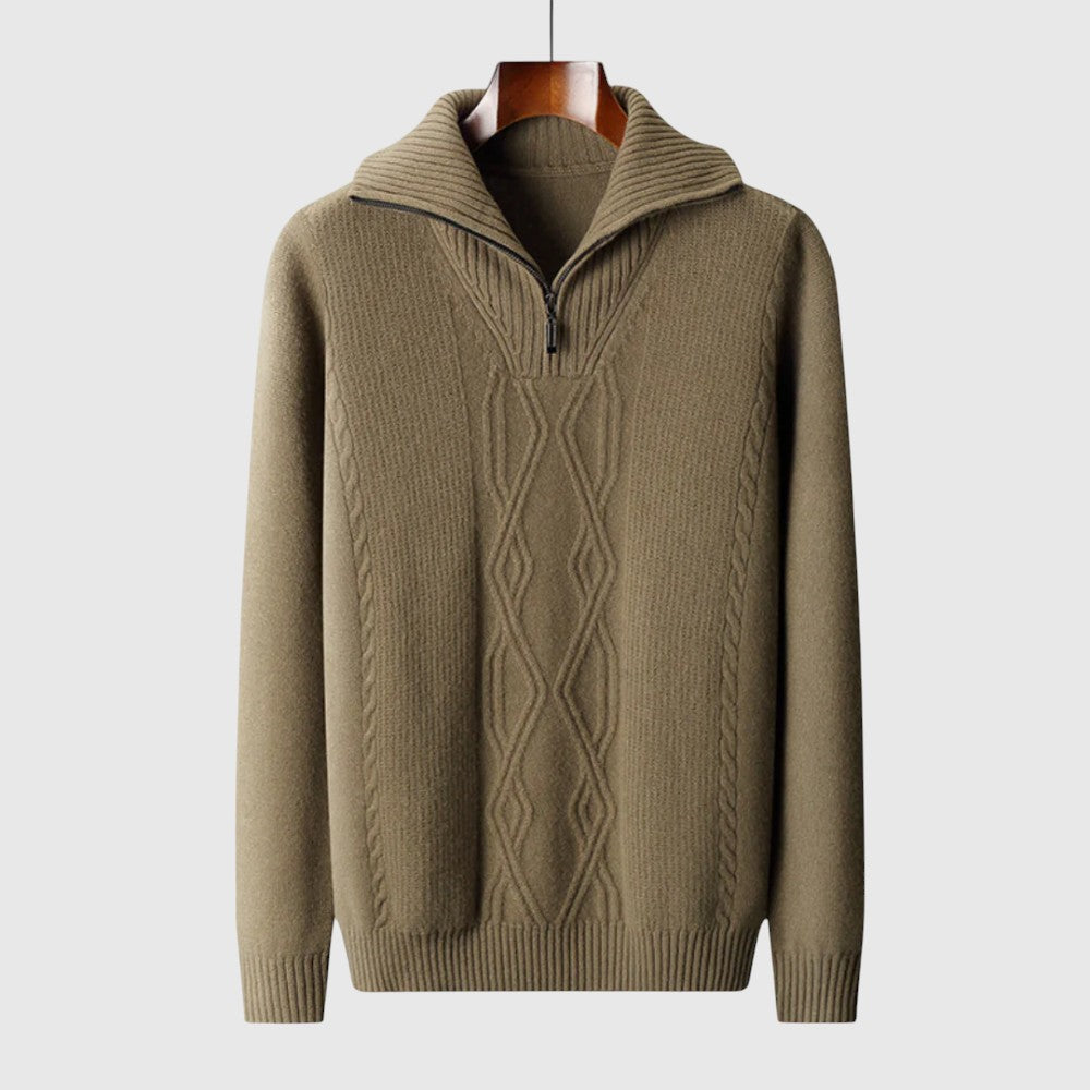 Perla- Camisola s zipem Taranto Merino Wool