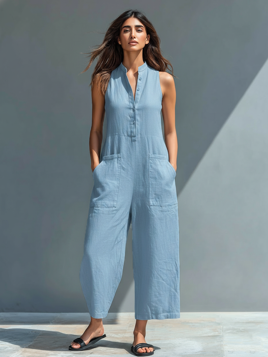 Olivia | Elegantní overal bez rukávů