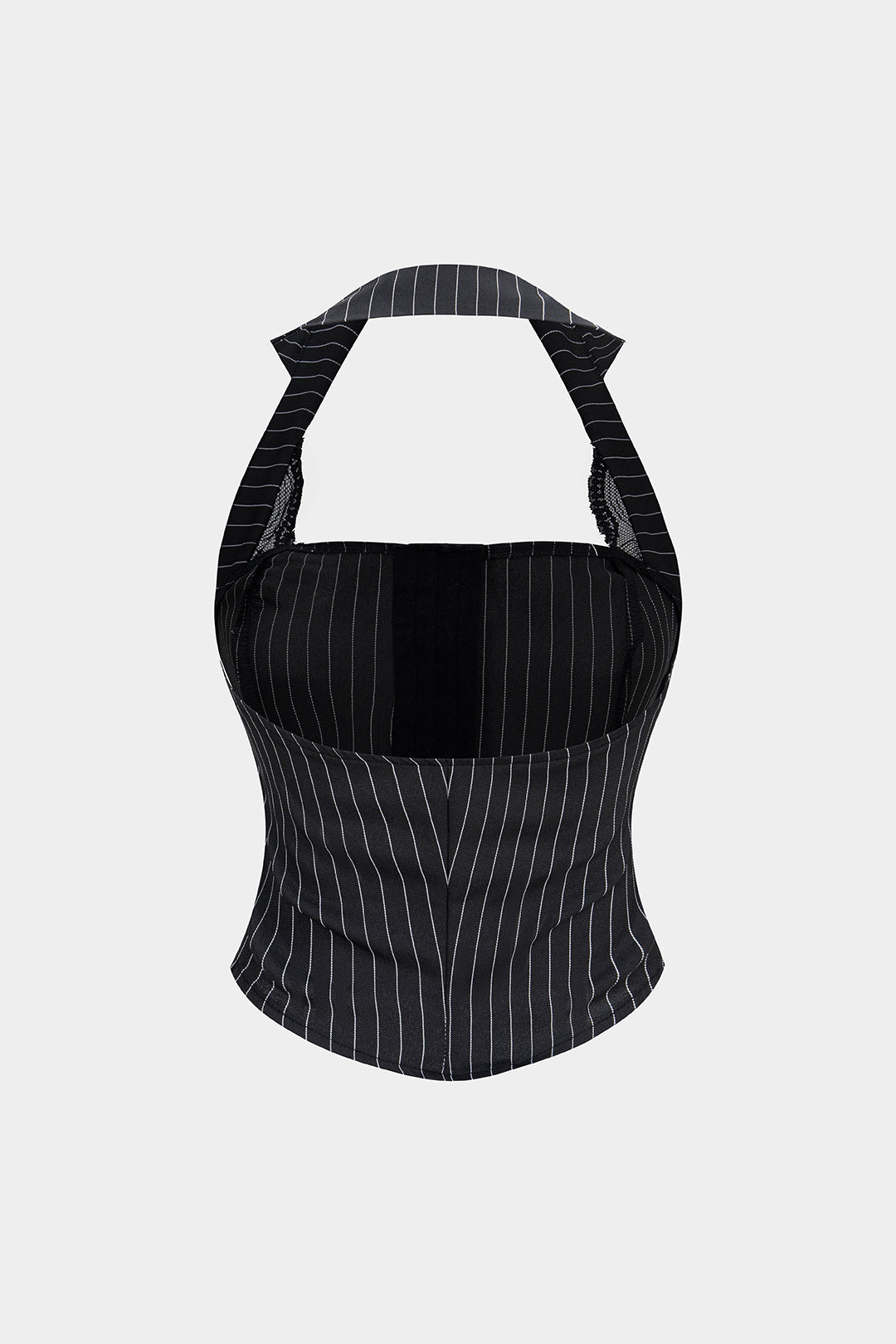 Nejlepší top bez zad s pruhovaným designem