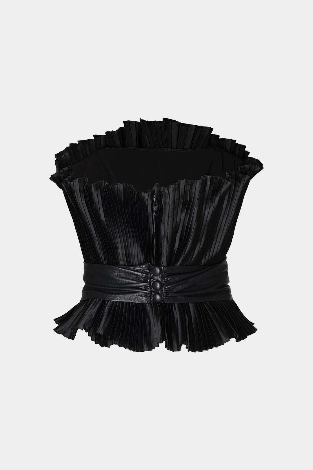 Elegantní Rukávový Tubus s Koženým Páskem v Patchworku