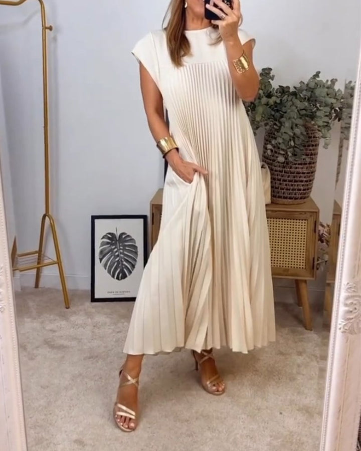 Tereza – Elegantní plisované šaty pro každodenní styl