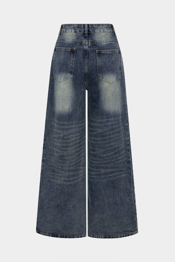 Džíny z denimu s rovný střihem