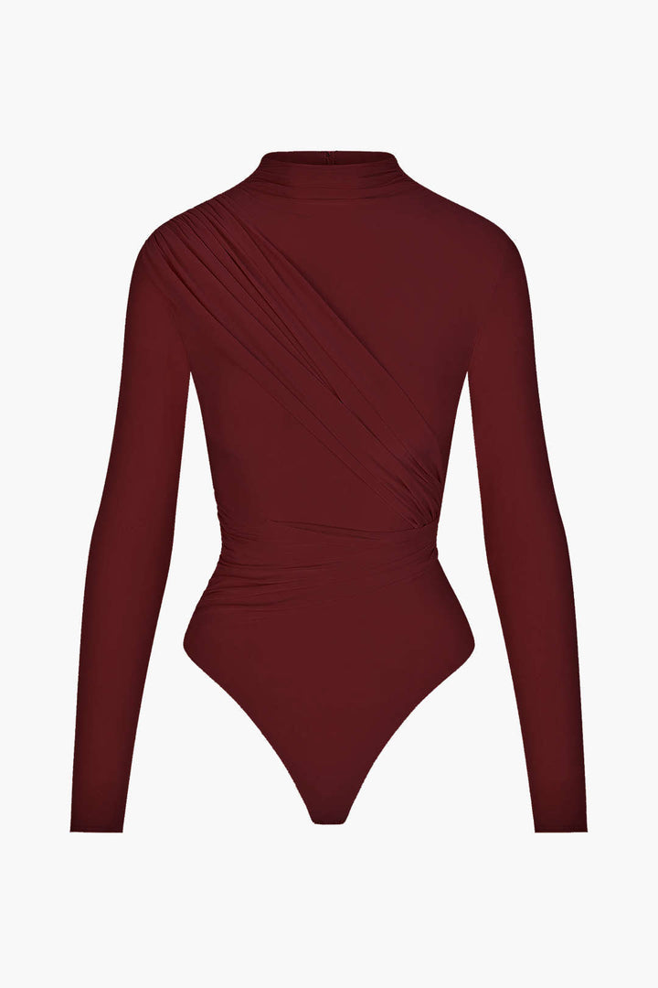 Halenka s dlouhým rukávem s nařaseným designem