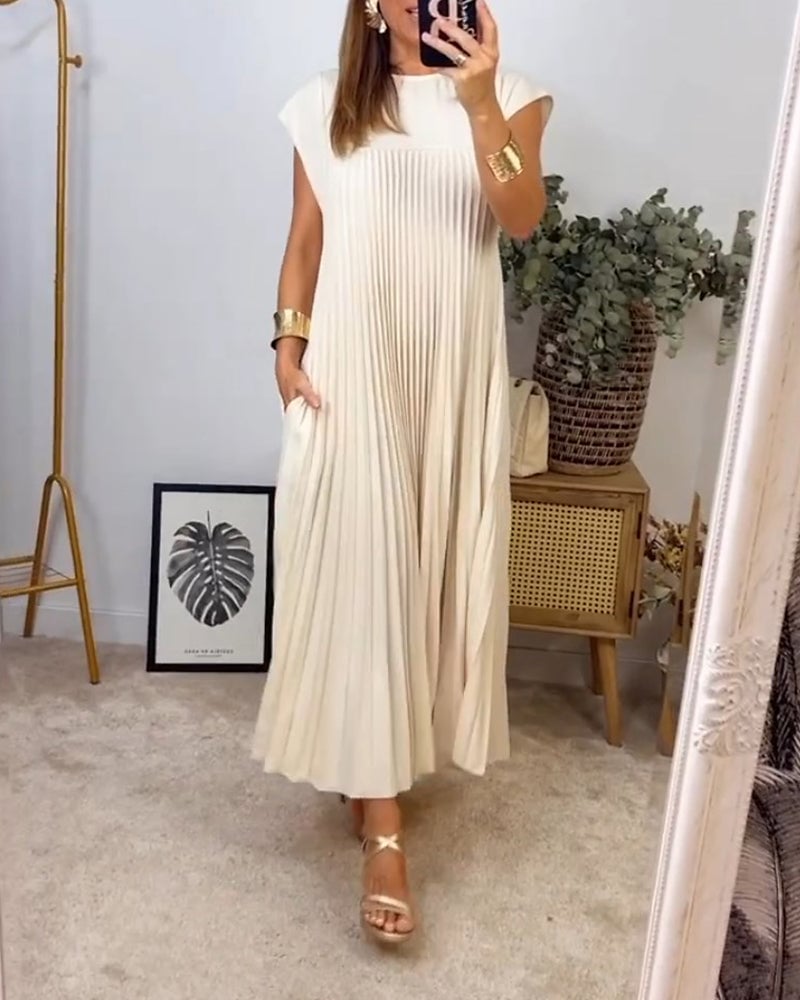 Tereza – Elegantní plisované šaty pro každodenní styl