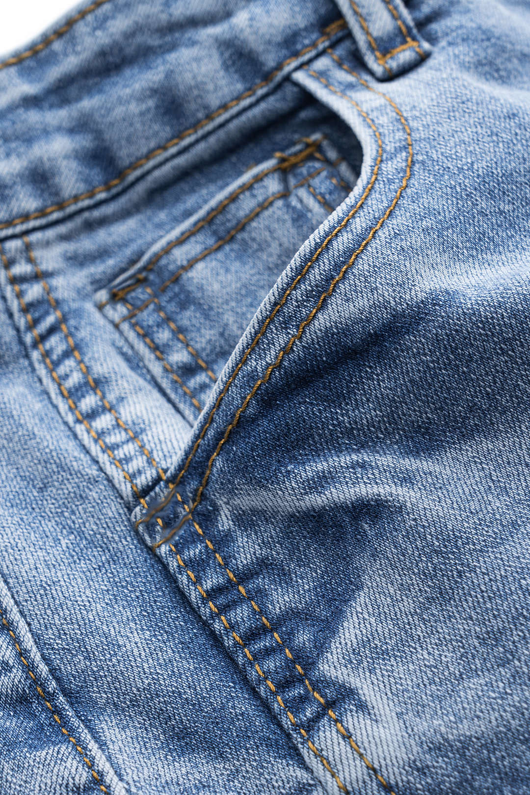 Džínové kalhoty Barril s knoflíkovou kapsou z denimu