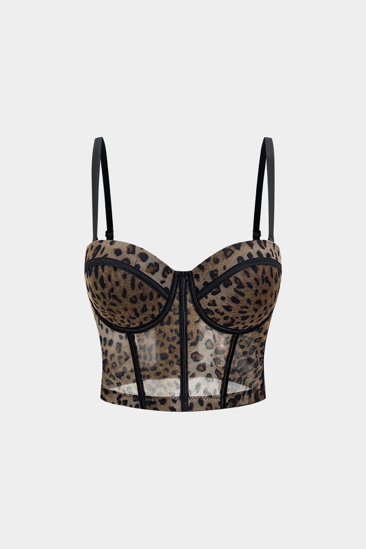 Nejlepší síťový bustier s leopardím potiskem