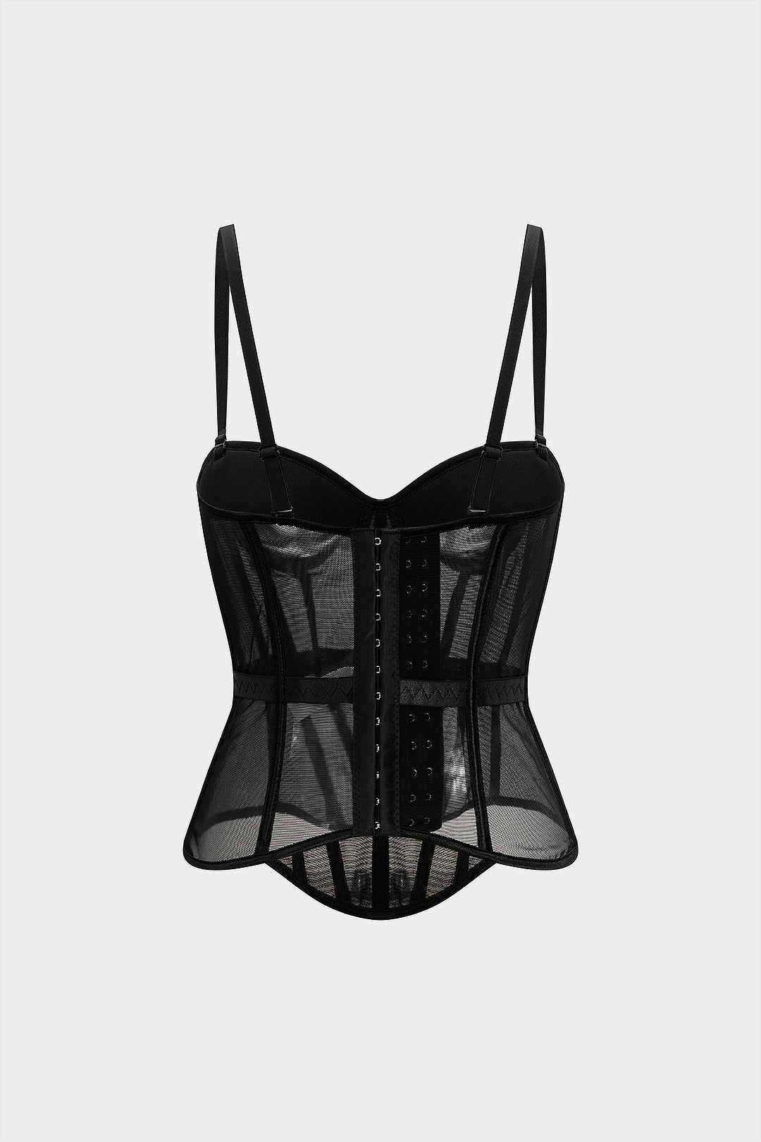 Nejlepší korzetový bustier z síťoviny pro Cami