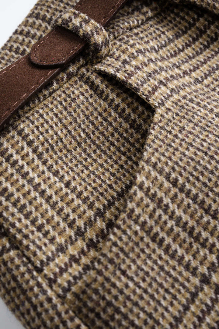 Vysoké šortky s designem houndstooth