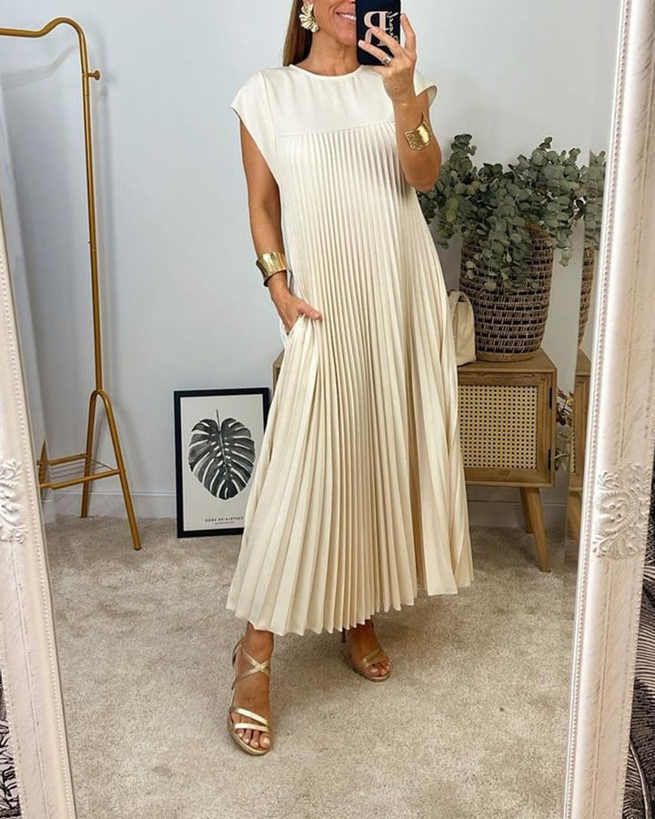 Tereza – Elegantní plisované šaty pro každodenní styl