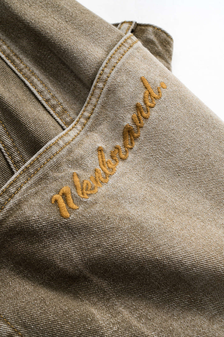 Džíny s širokými nohavicemi ve stylu barely s opraným vzhledem