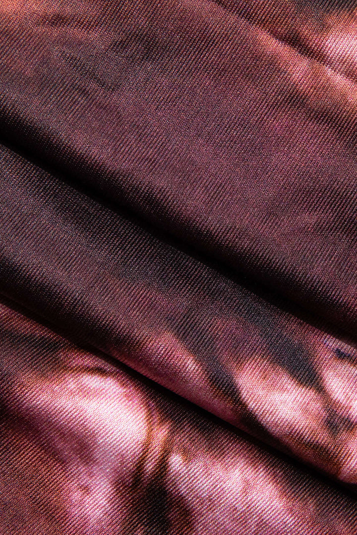 Maxi šaty bez zad s designem tie dye