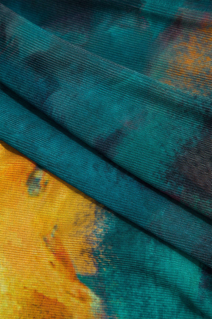 Tělo s dlouhým rukávem s designem Tie Dye
