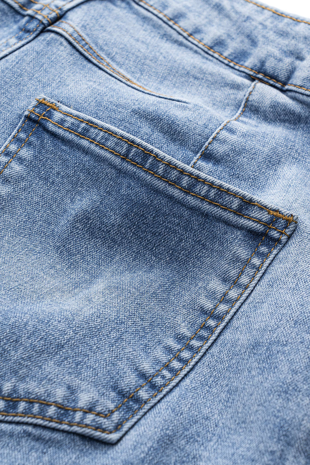 Džínové kalhoty Barril s knoflíkovou kapsou z denimu