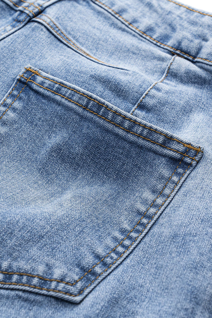 Džínové kalhoty Barril s knoflíkovou kapsou z denimu