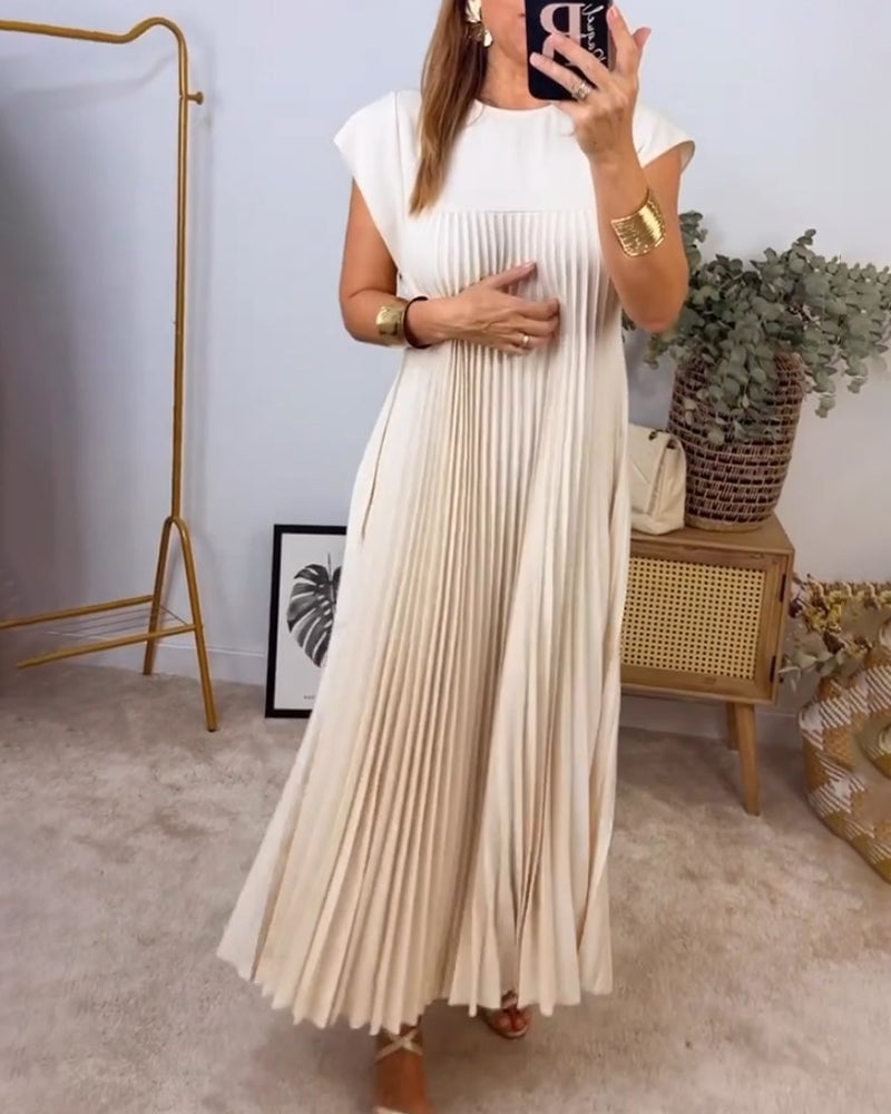 Tereza – Elegantní plisované šaty pro každodenní styl
