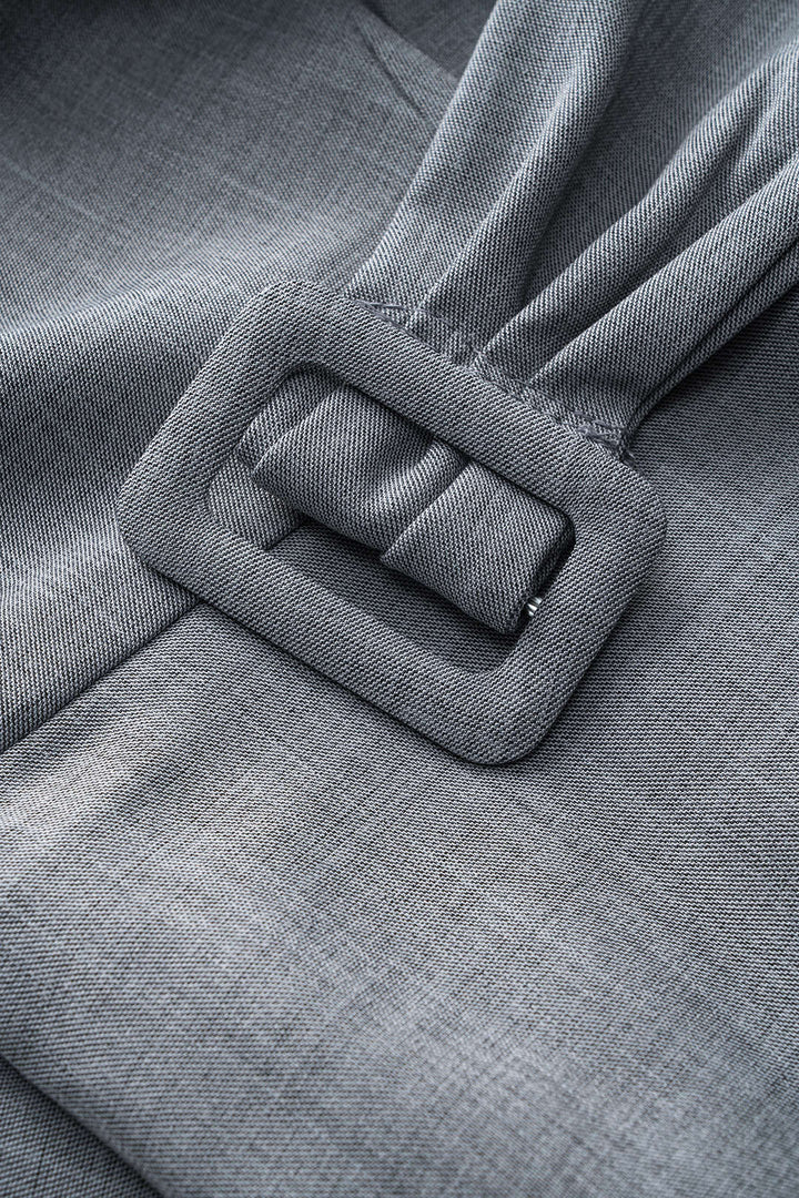 Košile s dlouhým rukávem, kulatým výstřihem a nastavitelným páskem