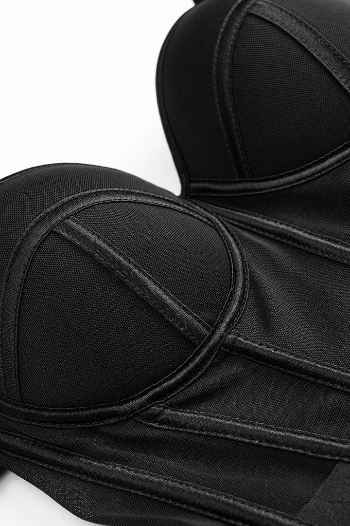 Nejlepší korzetový bustier z síťoviny pro Cami