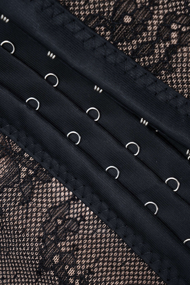 Elegantní top bez rukávů s krajkovým stylem bustier