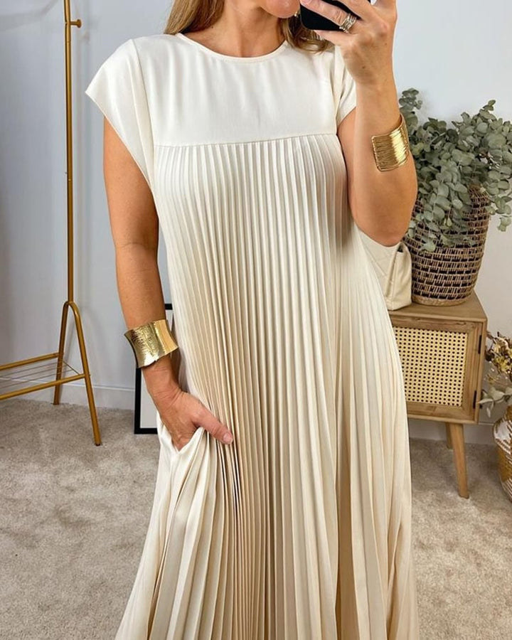 Tereza – Elegantní plisované šaty pro každodenní styl