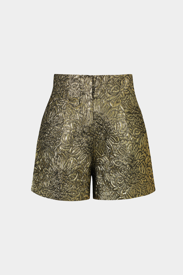 Šortky Jacquard s Vysokým Pasem