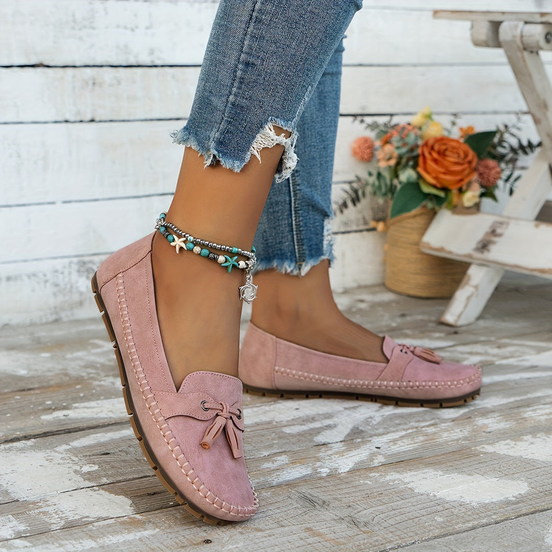Nadine™ - Klasické loafers s detailem třásní