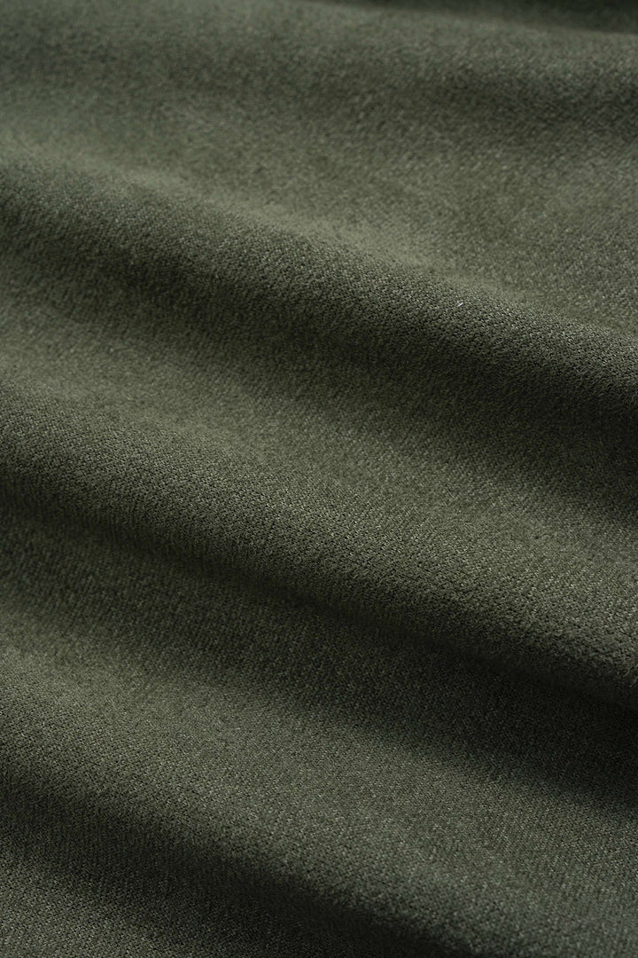 Mini šaty s dlouhým rukávem, zmačkané, s kovovými knoflíky a detaily patchworku z umělé kůže