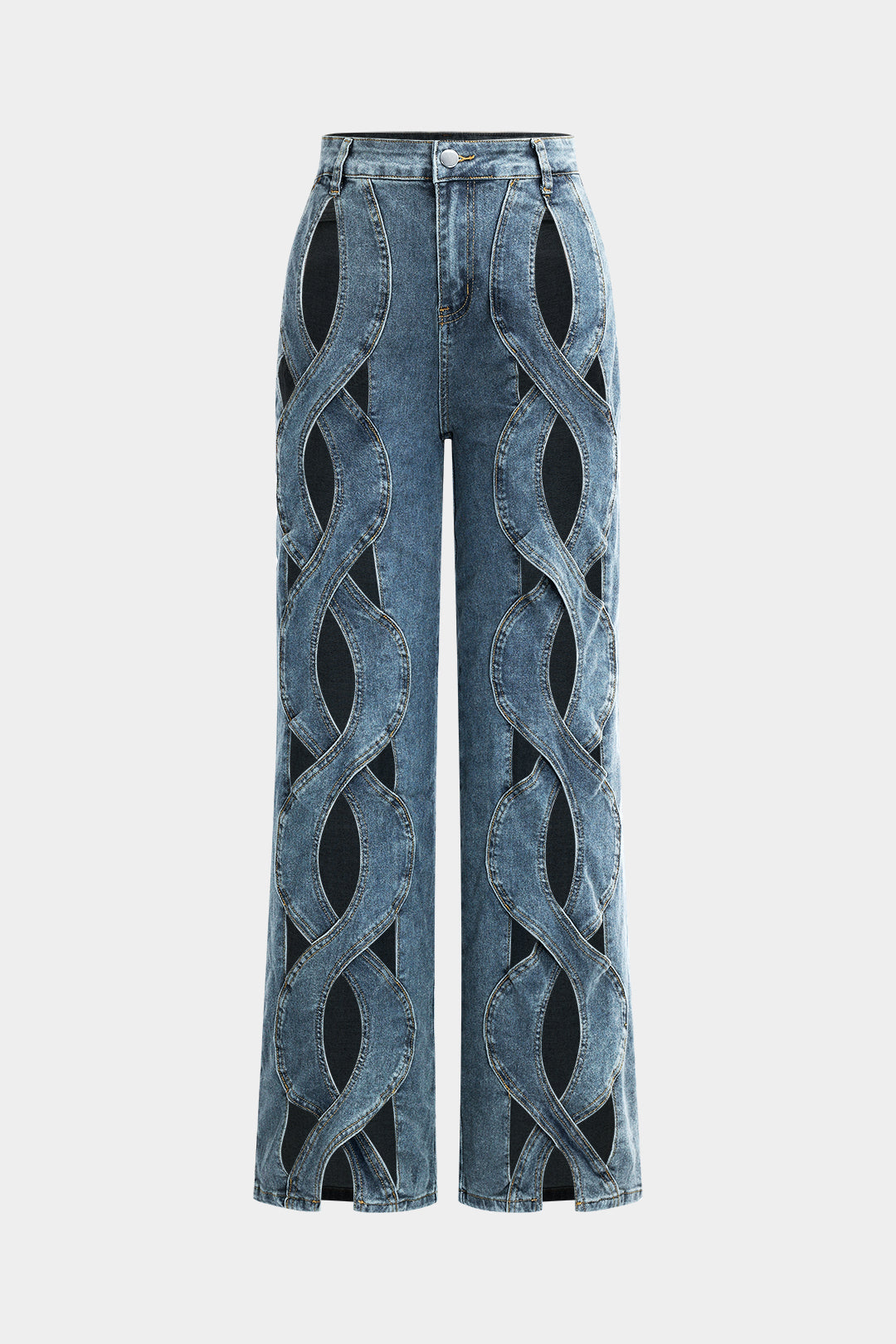 Džíny s rovnýcm střihem z denimu