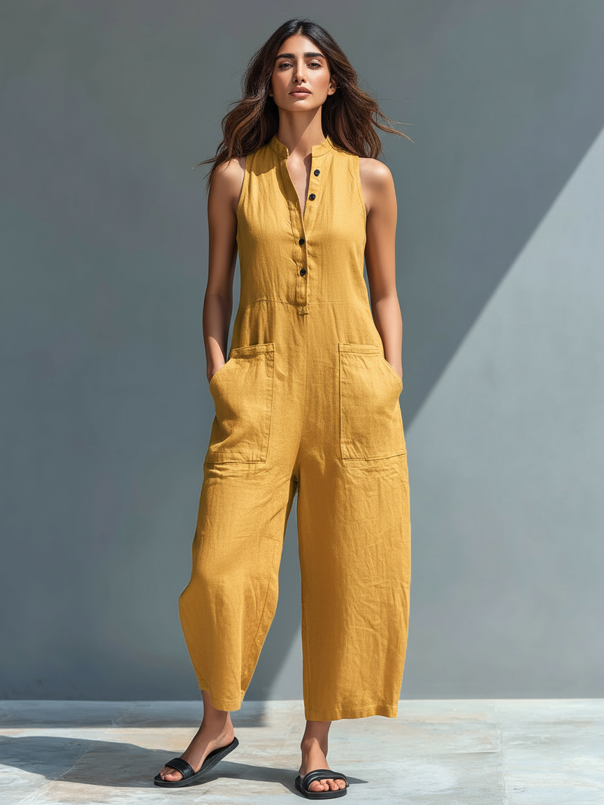 Simona | Elegantní overal bez rukávů