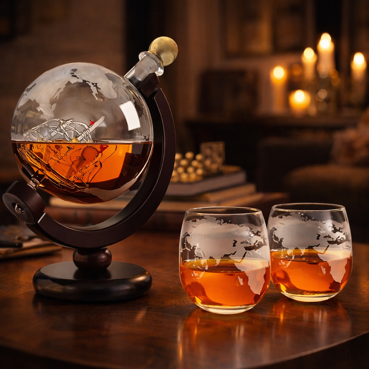 Whisky láhev - Edice Mapa světa