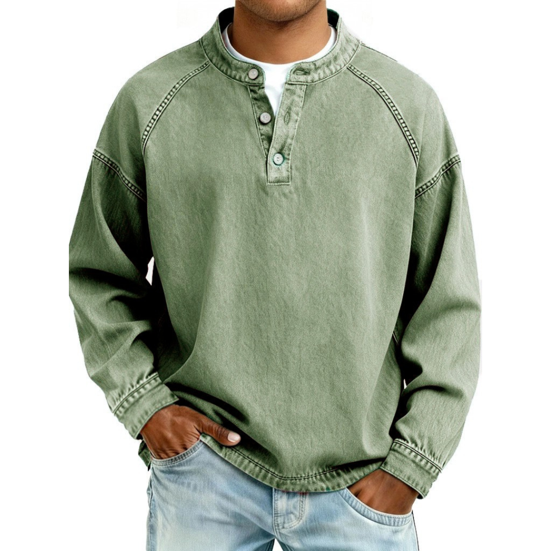 Lubomír | Vintage tričko Henley s knoflíčky