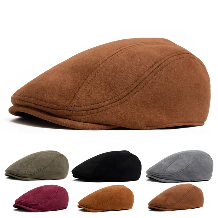 Michal | Klasický Suede pánský baret