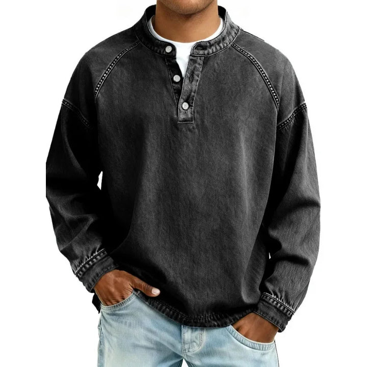 Lubomír | Vintage tričko Henley s knoflíčky