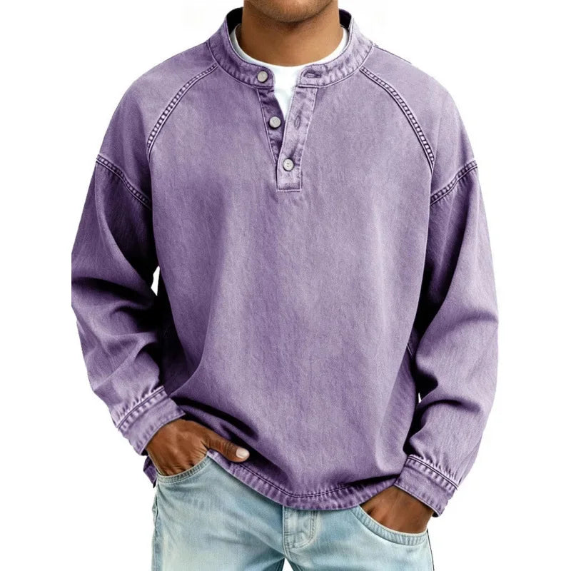 Lubomír | Vintage tričko Henley s knoflíčky