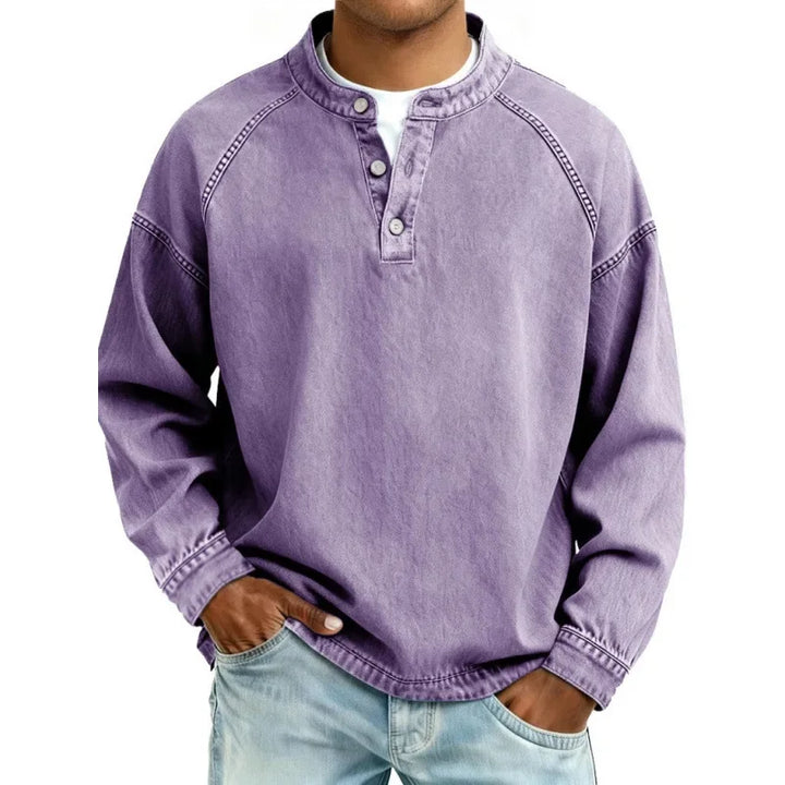 Lubomír | Vintage tričko Henley s knoflíčky