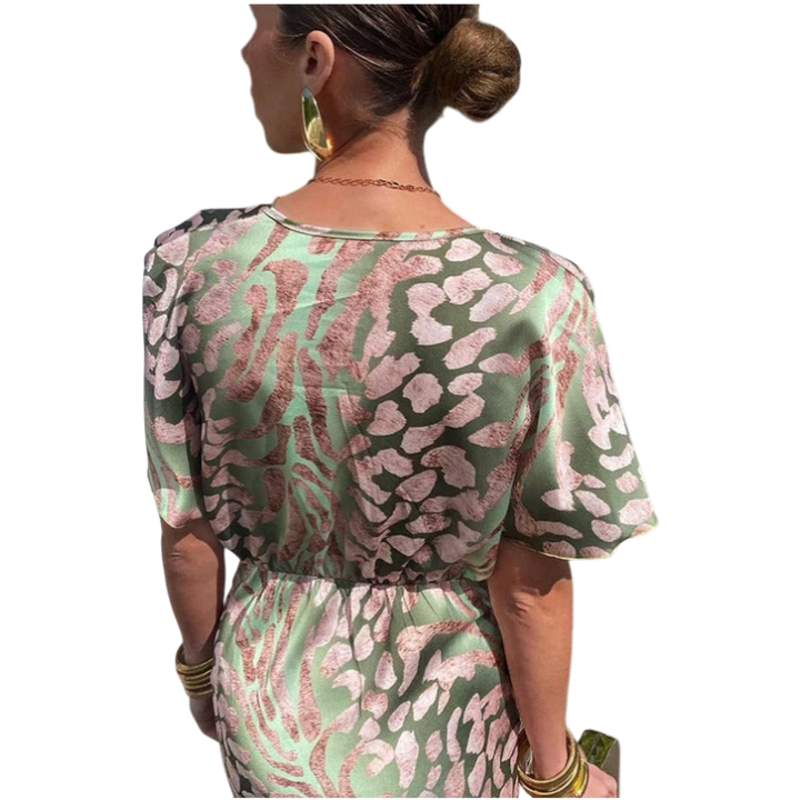 Veronika –  Elegantní zavinovací maxi šaty