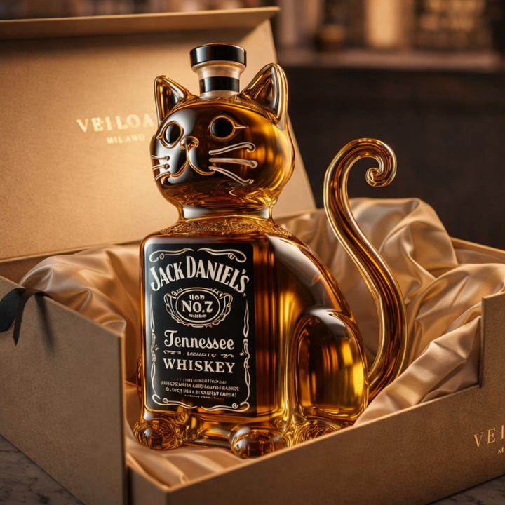 Whisky láhev - Edice Kočka