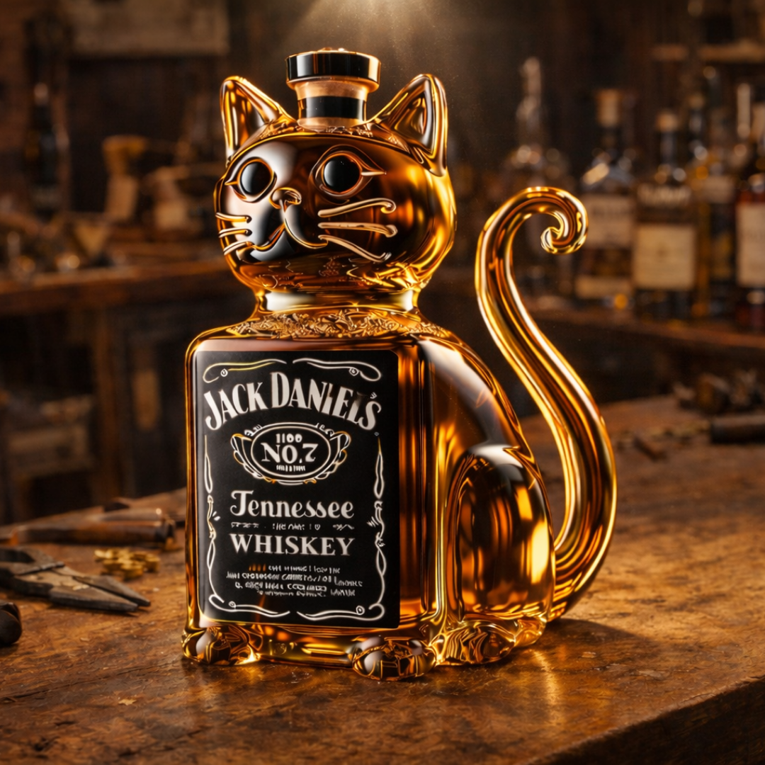 Whisky láhev - Edice Kočka