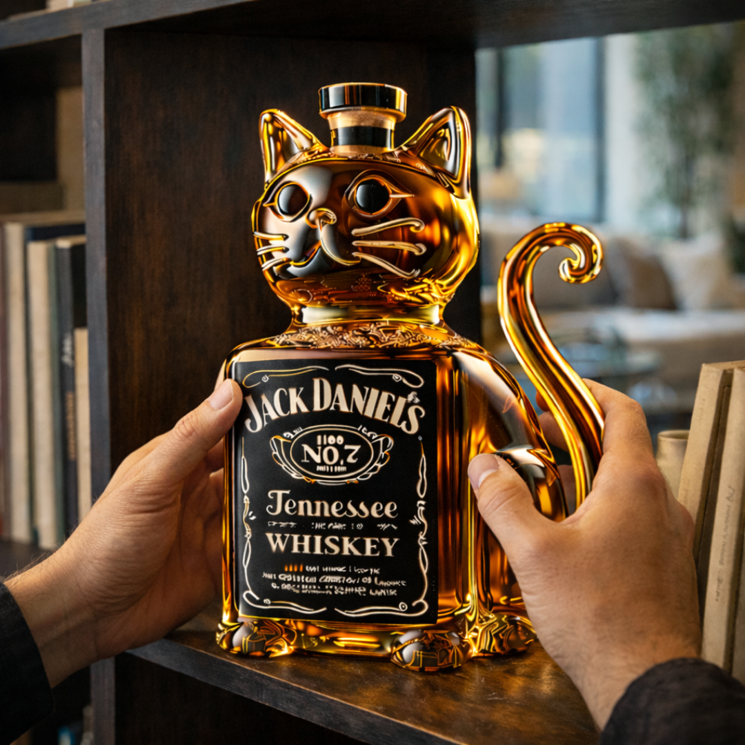 Whisky láhev - Edice Kočka