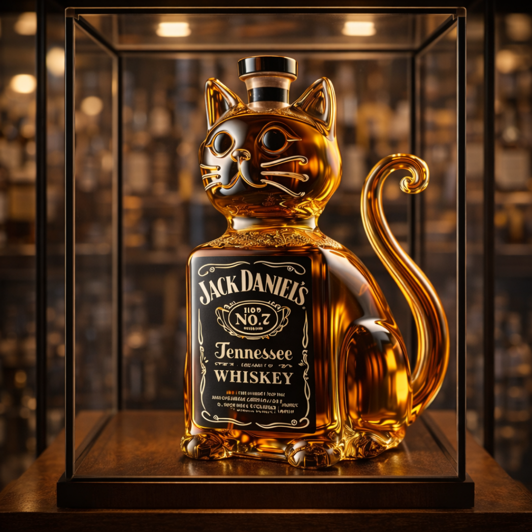 Whisky láhev - Edice Kočka