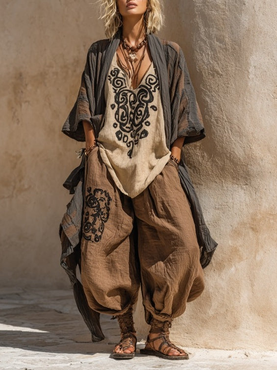 Zdena | Boho třídílný set