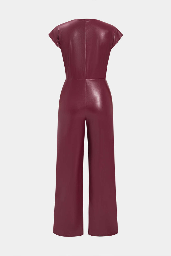 Mono z umělé kůže s knoflíky