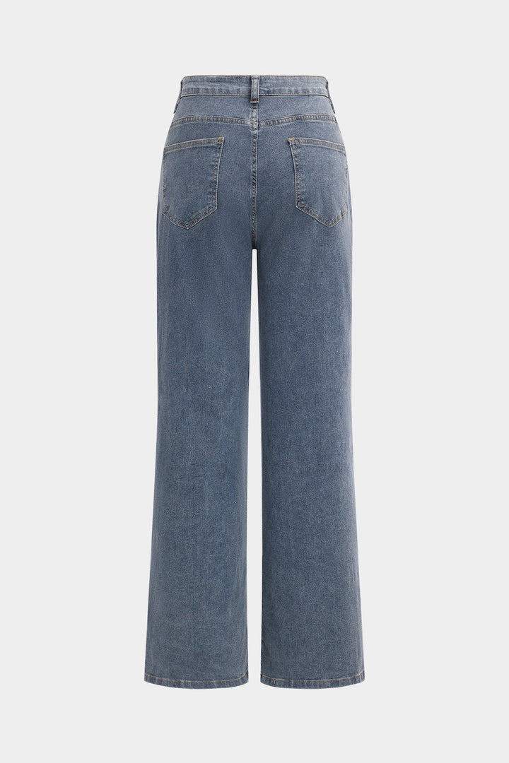 Džíny s rovnýcm střihem z denimu